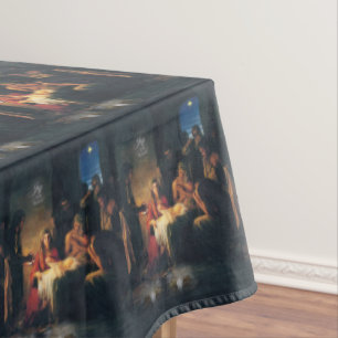 Toalha De Mesa Tableta de Natal, Cristo de Jesus