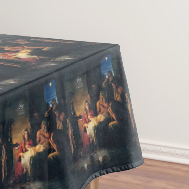 Toalha De Mesa Tableta de Natal, Cristo de Jesus (Posição Original)