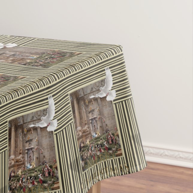 Toalha De Mesa Tableta de Natal, Feliz, Jesus Natividade (Posição Original)