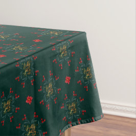 Toalha De Mesa Tableta verde-profunda de Natal tradicionalíssimo