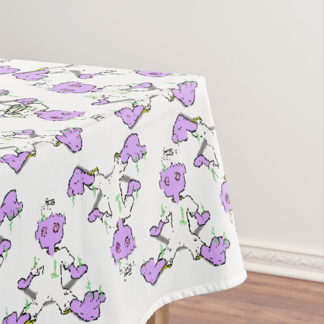 Toalha De Mesa Tablete de aniversário monstro (Posição Original)