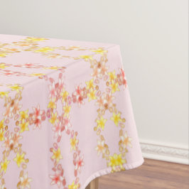 Toalha De Mesa Tablete de Flor Lilar Amarelo, Rosa Elegante