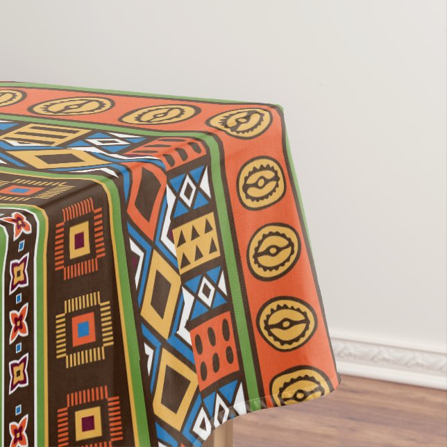 Toalha De Mesa Tablete de jantar com padrão africano Tribal (Posição Original)