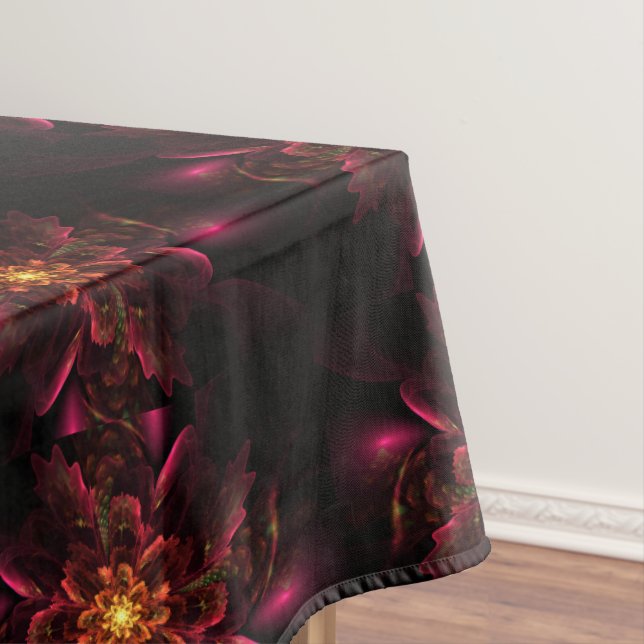 Toalha De Mesa Tablete Floral Elegante 60"x84" (Posição Original)