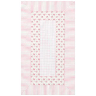 Toalha De Mesa Tablete floral, linhas e pontos 60"x104"