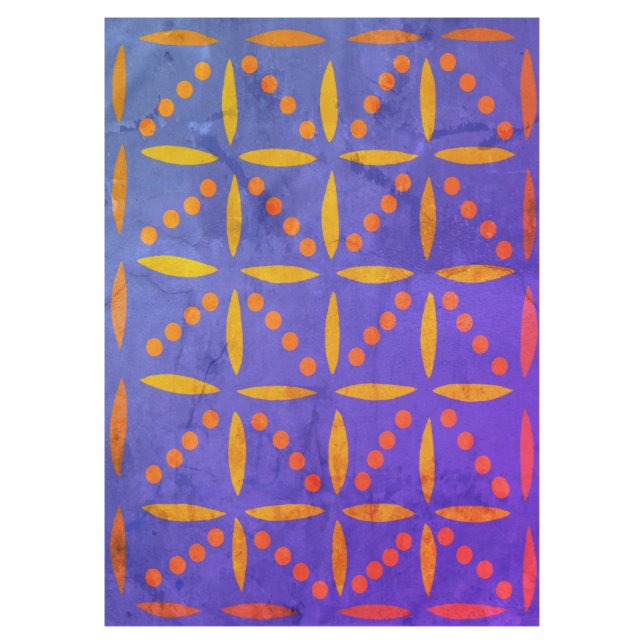 Toalha De Mesa Tablete Floral Simples Vintage (Frente)