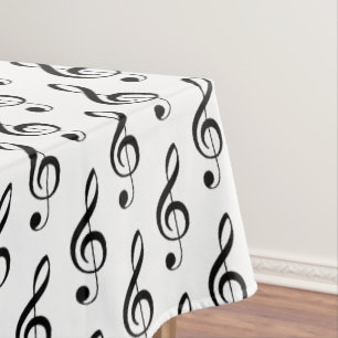 Toalha De Mesa Tablete Musical de Clef Treble