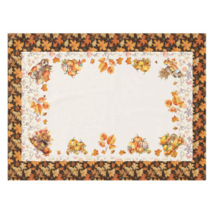 Toalha De Mesa Tablete Retangular de Ação de Graças de outono