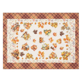 Toalha De Mesa Tablete Retangular de Ação de Graças de outono