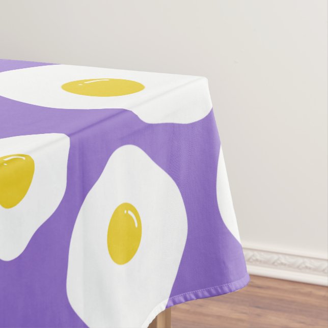 Toalha De Mesa Tablete Roxo de Ovo Sunny (Posição Original)