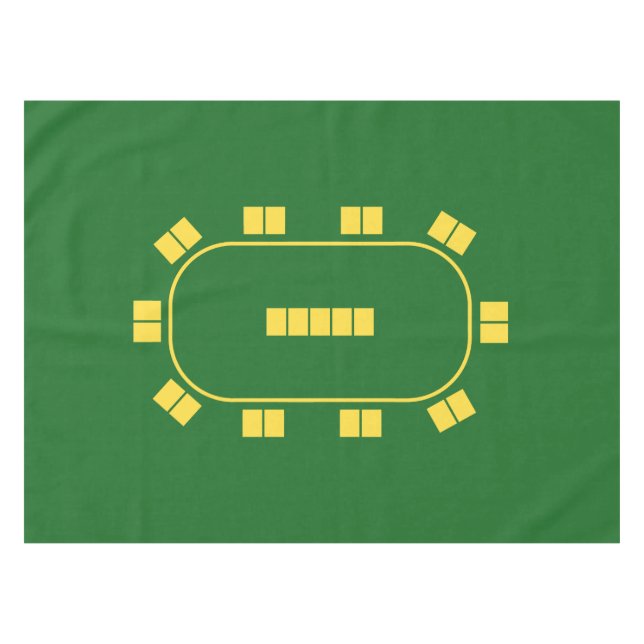 Toalha De Mesa Tabletop do póquer (Frente (Horizontal))