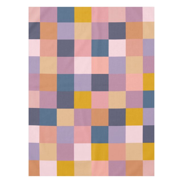 Toalha De Mesa Tabuleiro de Controlo Colorido - Roxo Terrestre Ge (Frente)