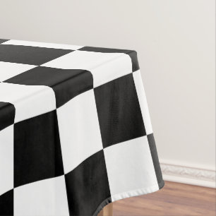 Toalha De Mesa Tabuleiro xadrez preto clássico