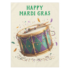 Toalha De Mesa Tambor Festivo de Mardi Gras