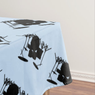 Toalha De Mesa Tambores Design Azul