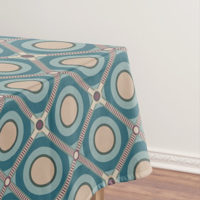 Toalha De Mesa Tan on Green (Posição Original)