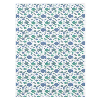 Toalha De Mesa Tantos Peixes Azuis