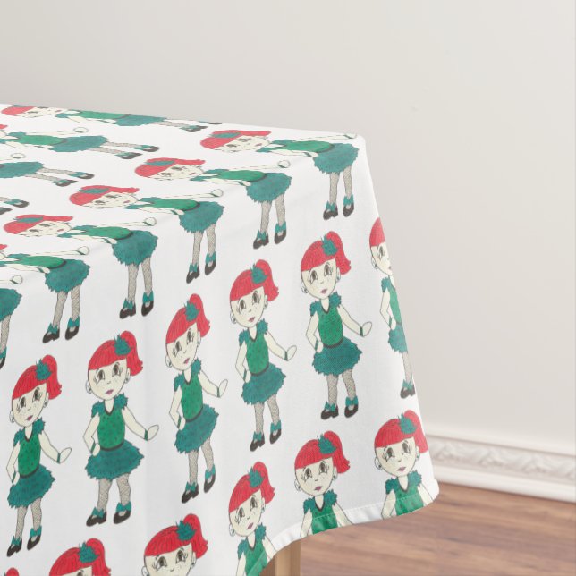 Toalha De Mesa Tap Dançarina Dança Considerando Tapdance Professo (Posição Original)