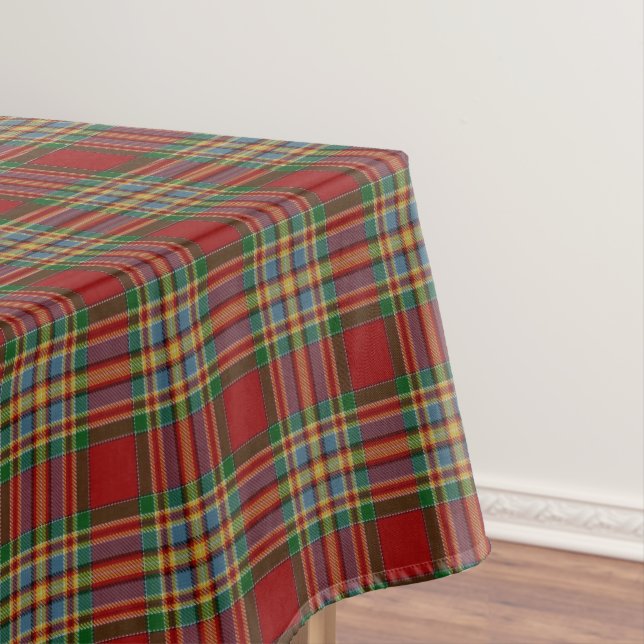 Toalha De Mesa Tartan do Clã Escocês Chattan (Posição Original)