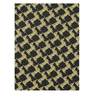 Toalha De Mesa Tartan-Doxie-Green