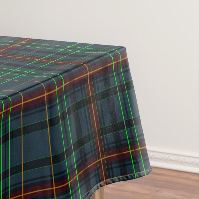 Toalha De Mesa Tartan em azul, laranja, verde... (Posição Original)