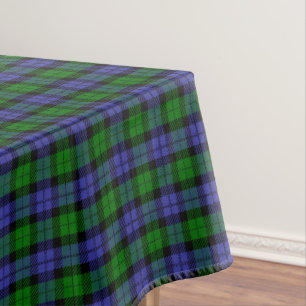 Toalha De Mesa Tartan escocês azul e verde