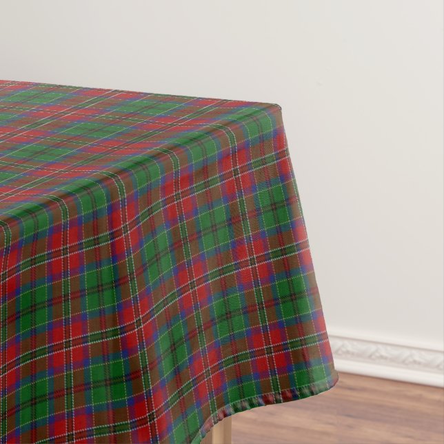 Toalha De Mesa Tartan escocês de MacCulloch MacCullough do clã (Posição Original)