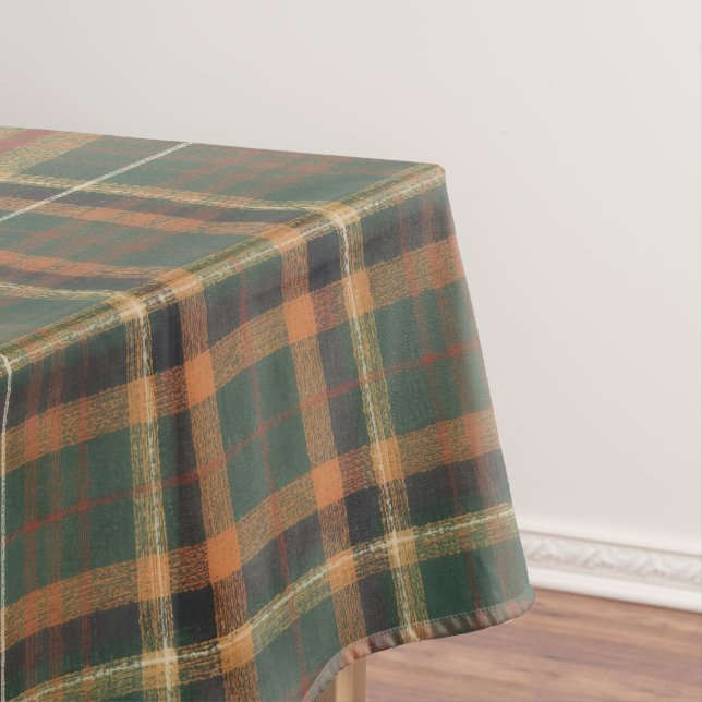 Toalha De Mesa Tartan Plaid de Natal Vintage (Posição Original)