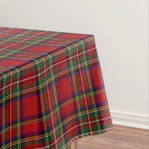 Toalha De Mesa Tartan Real Stewart Royal Grande Xadrez Clan Escoc