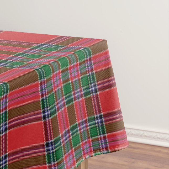 Toalha De Mesa Tartan Scottish Clan MacBean Checkered Xadrez (Posição Original)