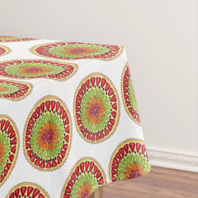 Toalha De Mesa Tarte aux Fruta Fruta Tart Pie Patologia Francesa (Posição Original)