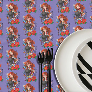 Toalha De Mesa Tattoos das mulheres ruivas