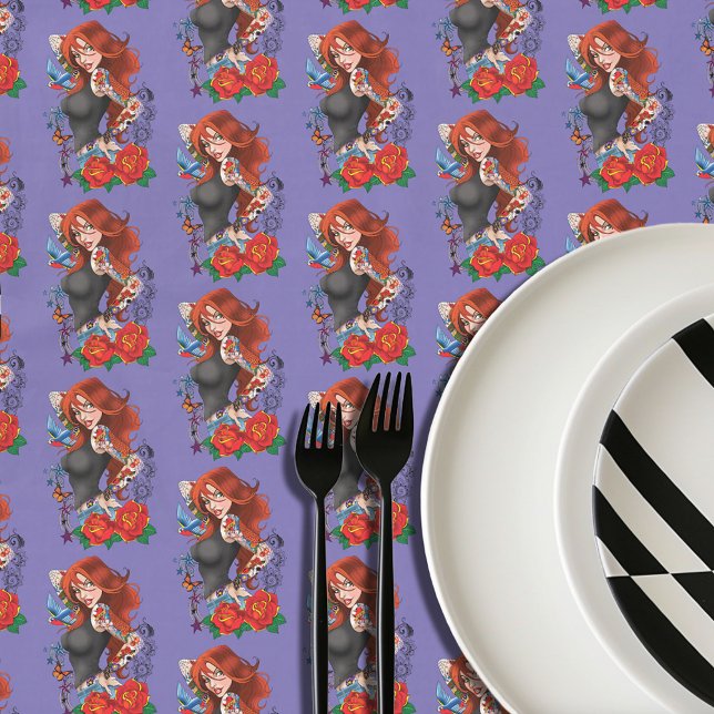 Toalha De Mesa Tattoos das mulheres ruivas (Criador carregado)