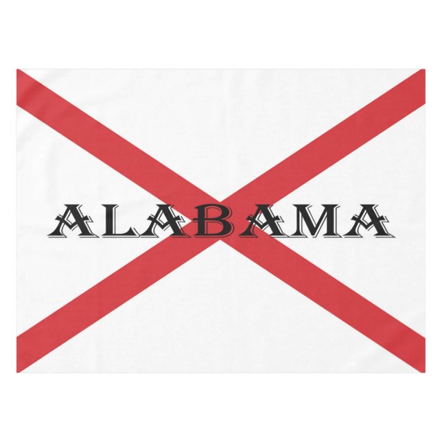 Toalha De Mesa Tcnt Alabama e Flag (Frente (Horizontal))