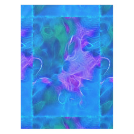 Toalha De Mesa Teals & Mauves - Arte Fractal Abstrato