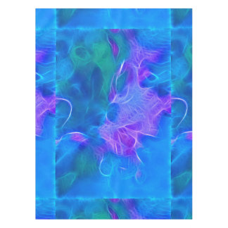 Toalha De Mesa Teals & Mauves - Arte Fractal Abstrato