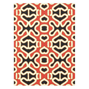 Toalha De Mesa Tecido de Mesa de algodão, padrão multicolorido de