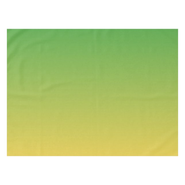 Toalha De Mesa Tecido verde e amarelo personalizado (Frente (Horizontal))