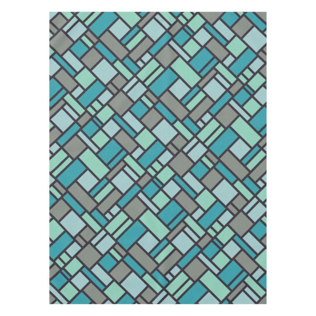 Toalha De Mesa Teclado de mesa do padrão geométrico (Frente)