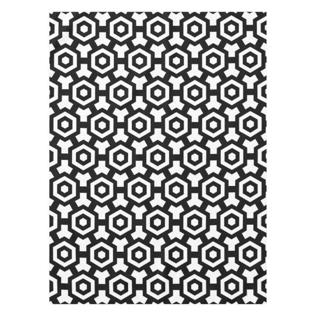 Toalha De Mesa Tela de Mesa dos anéis hexágonos (Frente)