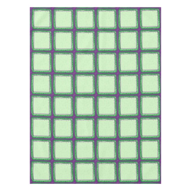 Toalha De Mesa Tela de Mesa roxa e verde (Frente)