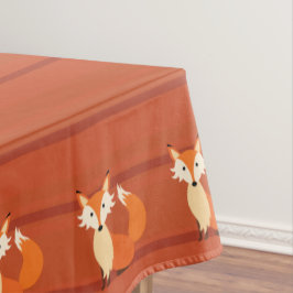 Toalha De Mesa Tema do Pequeno Fox Cute Colorir primeiro aniversa