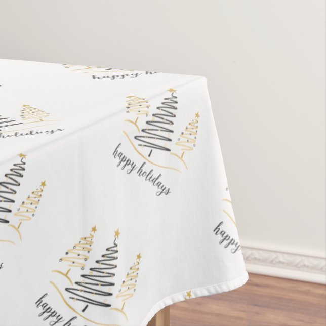Toalha De Mesa Tendências Modernas Árvores de Férias (Posição Original)