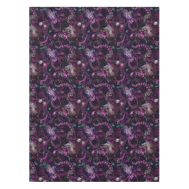 Toalha De Mesa Tentáculo Gótico Rosa Escuro Com Flores