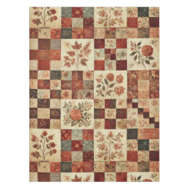 Toalha De Mesa Terracotta Patchwork Quilt Rustic Vintage Floral