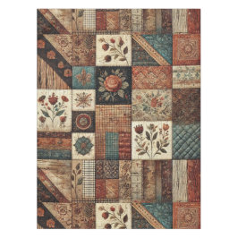 Toalha De Mesa Terracotta Patchwork Quilt Rustic Vintage Floral