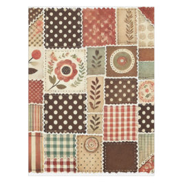 Toalha De Mesa Terracotta Patchwork Quilt Rustic Vintage Floral