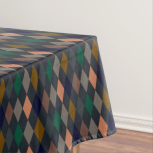 Toalha De Mesa Terras Escuras Harlequim Diamantes de Bosques