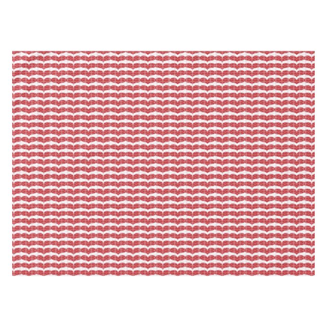 Toalha De Mesa Teste padrão 2 do coração (Frente (Horizontal))