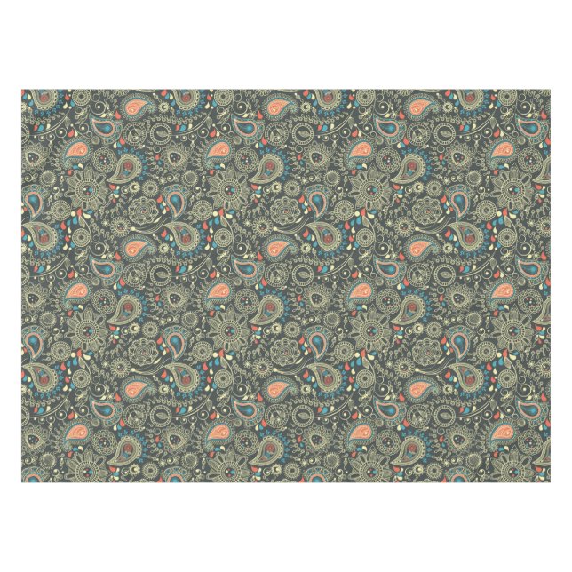 Toalha De Mesa Teste padrão 3 de Paisley (Frente (Horizontal))